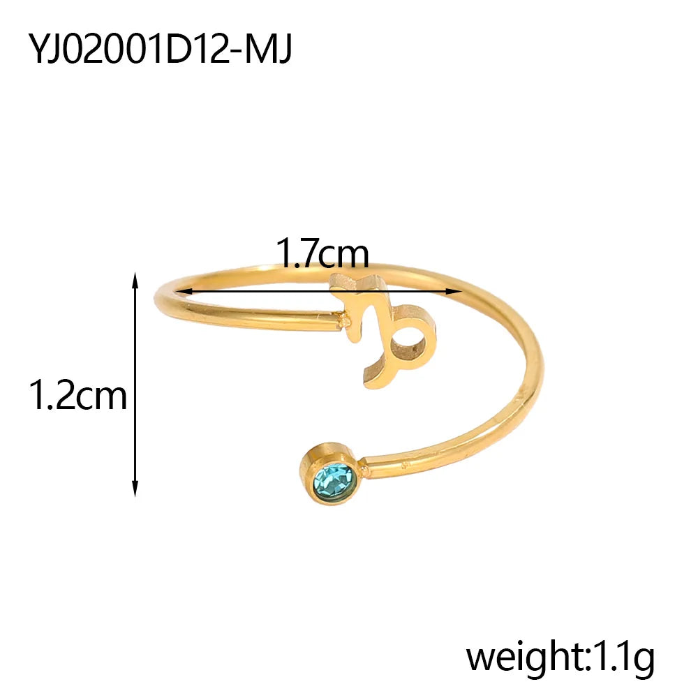 Veilstone Zodiac Ring — Birthstone Collection
