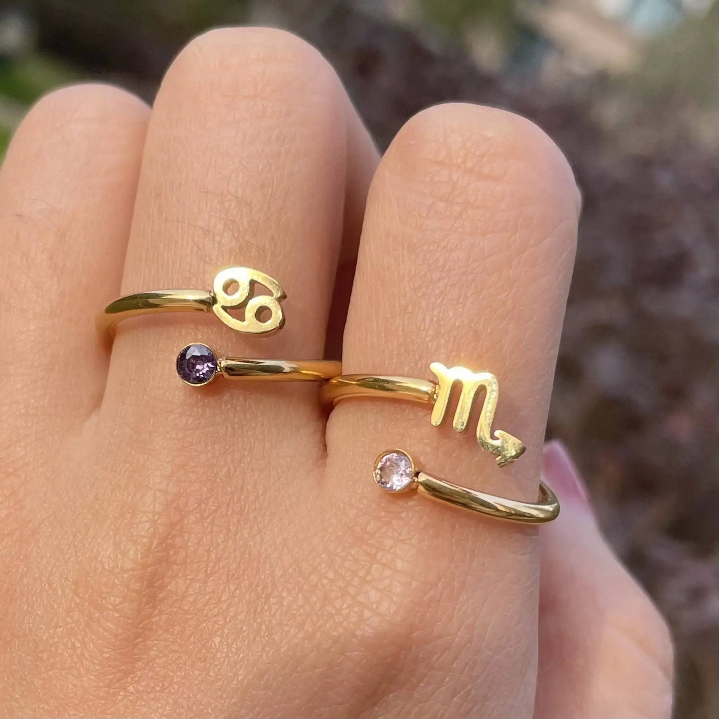 Veilstone Zodiac Ring — Birthstone Collection
