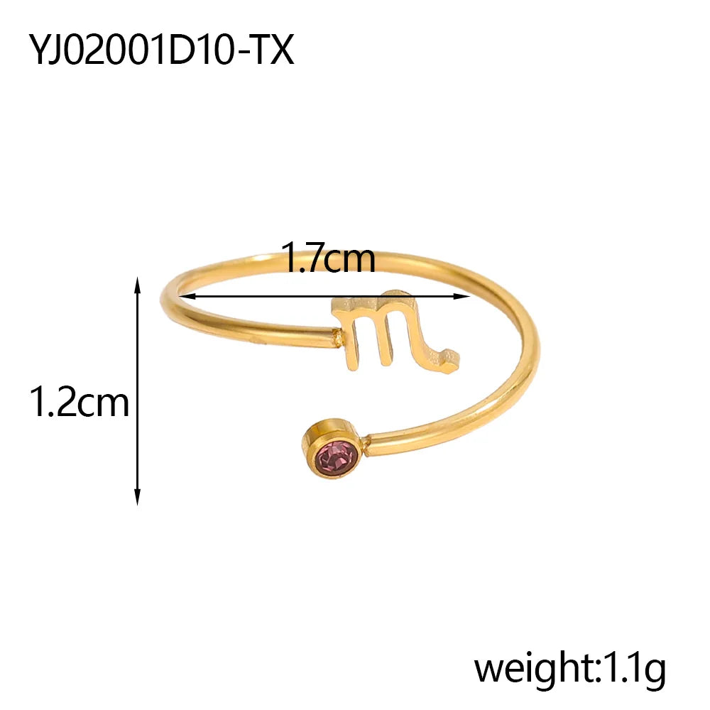 Veilstone Zodiac Ring — Birthstone Collection